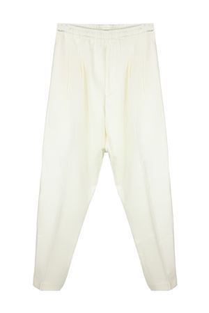 White virgin wool Baddy trousers BE ABLE | BADDYWFSBIANCO